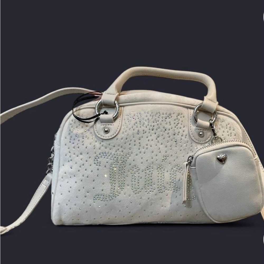NWT Juicy Couture White Satchel with Structured Design